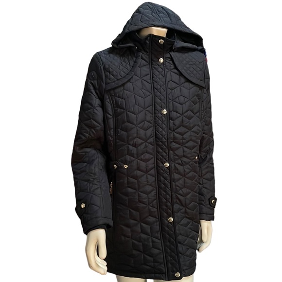 Weatherproof - Hooded Midweight Quilted Walker Jacket - Picture 2 of 7
